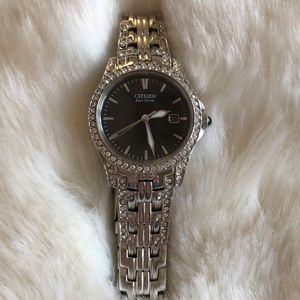 EUC Citizen Eco-Drive SS Crystal Women’s Watch
